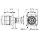 TELEGARTNER J01461A0005 (10002550) 2.2-5 Panel Jack Screw Type for UT141 Solder Termination.