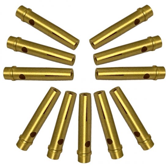 N JACK SOLDER CONTACT GOLD PLATED FOR RG213, RG214 PACK OF 10