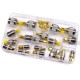 Radio Frequency Adaptor Kit 24 Pieces, Type N, UHF. SMA, BNC, TNC, F Type male and female adaptors.