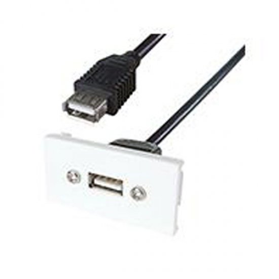 Universal AV Snap-in Modular Kit Including Faceplate, Snap In Modules and Cables 15 Metre USB-A & USB-B Universal AV Snap-in Modular Kit Including Faceplate, Snap In Modules and Cables 15 Metre USB-A & USB-B