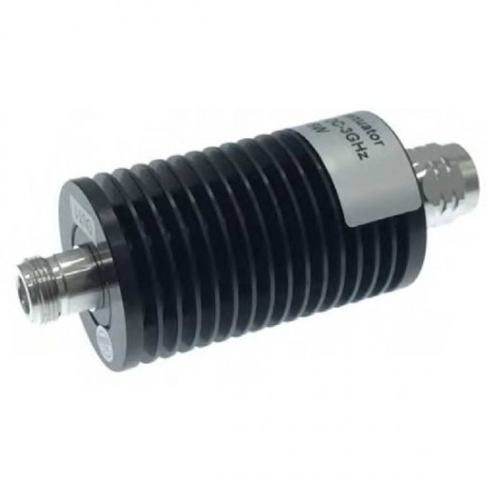 40dB RF Coaxial Fixed Attenuator, 50W, 3G, N TYPE MALE TO N TYPE FEMALE ROUND