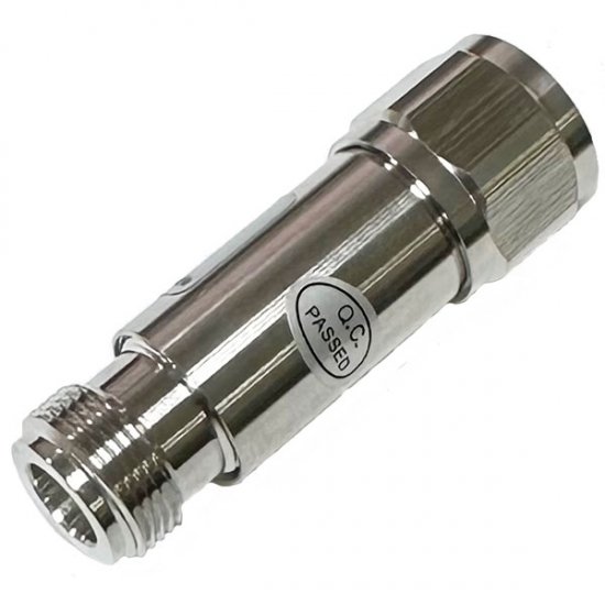30dB RF Coaxial Fixed Attenuator, 5W, 3G, N TYPE MALE TO N TYPE FEMALE ROUND