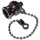 BNC Dust Cap With Chain To Fit Female Connector NSN 5935-99-913-5332