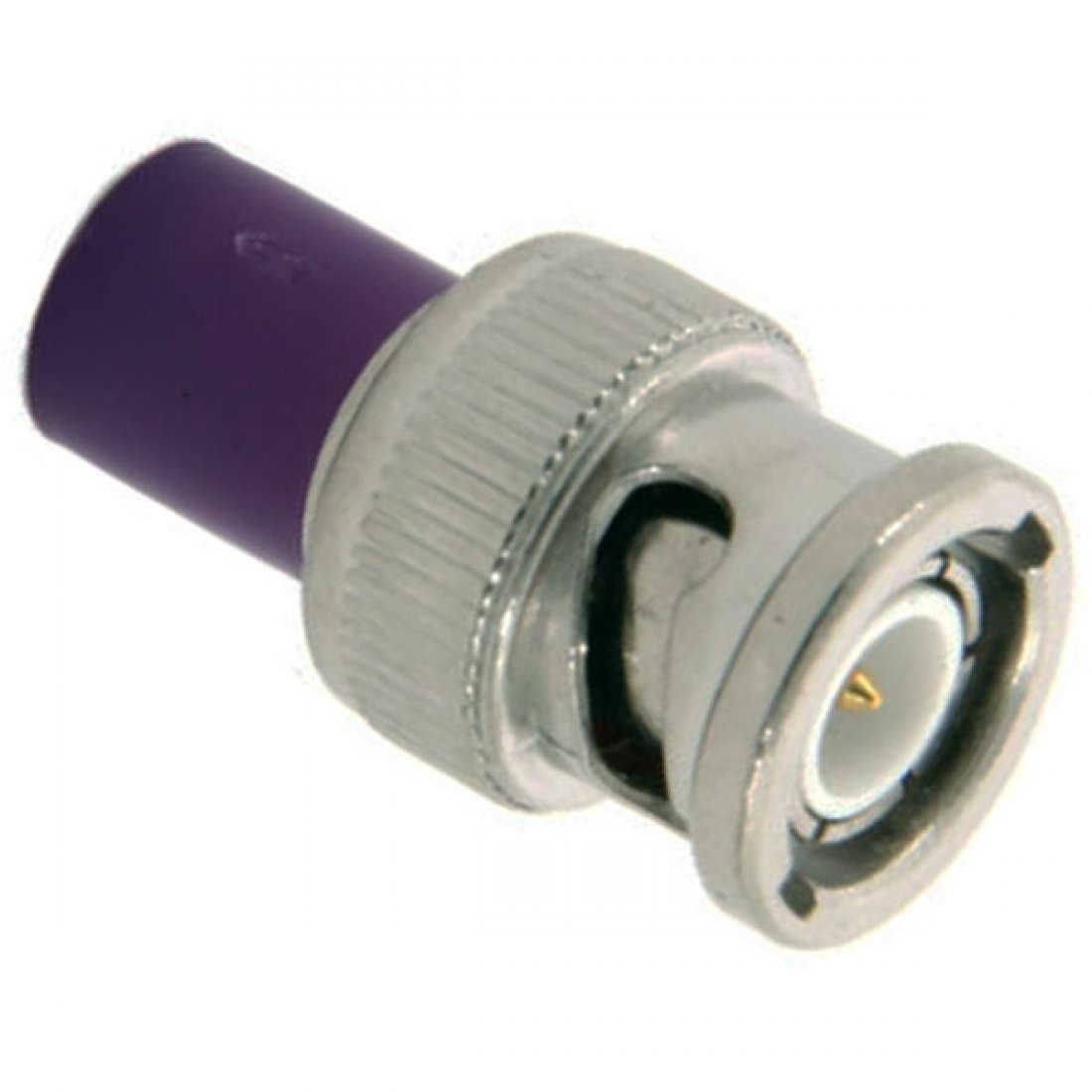 Bnc Male Terminator 75 Ohm Plastic Cap Violet 