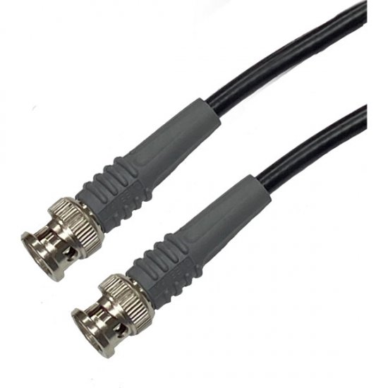 BNC Plug to BNC Plug Grey Boots Cable Assembly RG58CU 0.25 METRE 