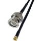 BNC PLUG TO MCX ELBOW MALE CABLE ASSEMBLY LMR100 2.5 METRE 
