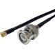 BNC PLUG TO MCX ELBOW MALE CABLE ASSEMBLY RG174 5.0 METRE 