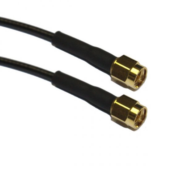 SMA MALE TO SMA MALE CABLE ASSEMBLY RG174 5M