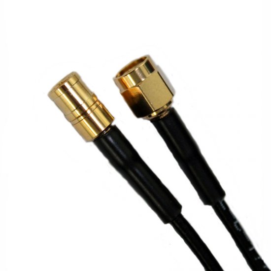 SMA MALE TO SMB MALE CABLE ASSEMBLY RG174 1.0M