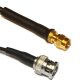 SMC MALE TO BNC MALE CABLE ASSEMBLY RG174 1.5M