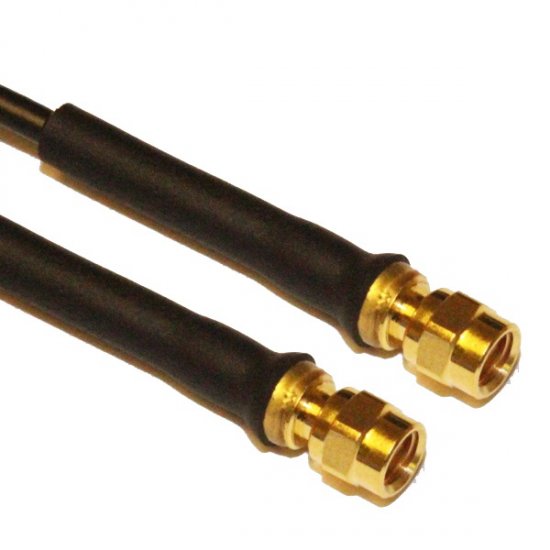 SMC MALE TO SMC MALE CABLE ASSEMBLY RG174 1.0M