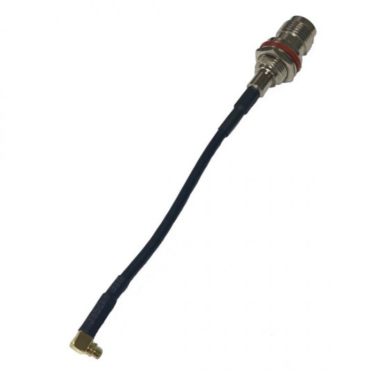 TNC BULKHEAD JACK (FRONT MOUNT) TO MMCX MALE CABLE ASSEMBLY RG174 2.0 METRE 
