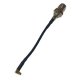 TNC BULKHEAD JACK (FRONT MOUNT) TO MMCX MALE CABLE ASSEMBLY RG174 3.0 METRE 