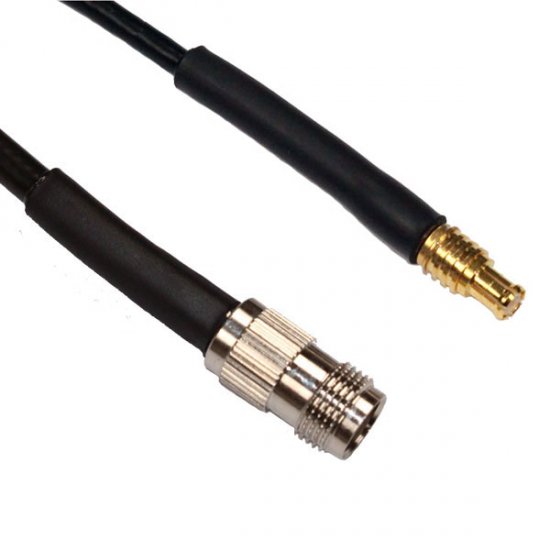 TNC JACK TO MCX MALE CABLE ASSEMBLY RG174 15.0 METRE 