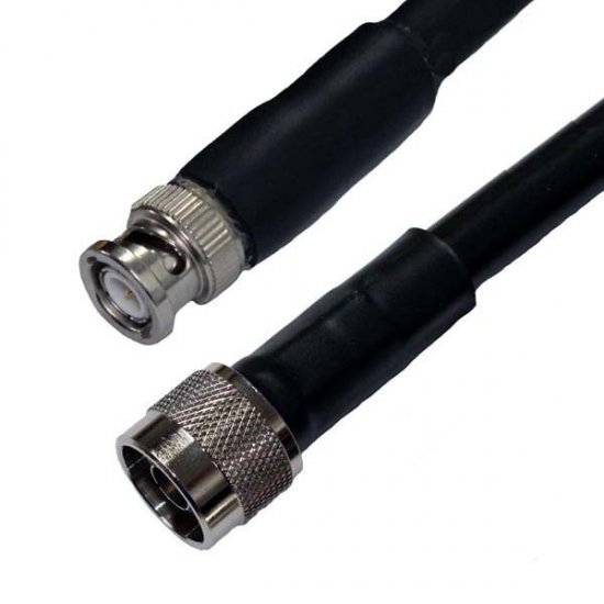 BNC Plug to N Plug Cable Assembly LMR400LSZH LLA400LSZH 2.0 METRE 