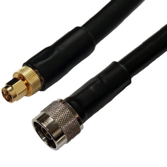 N Plug to SMA Plug  Cable Assembly RG214 20.0 METRE 