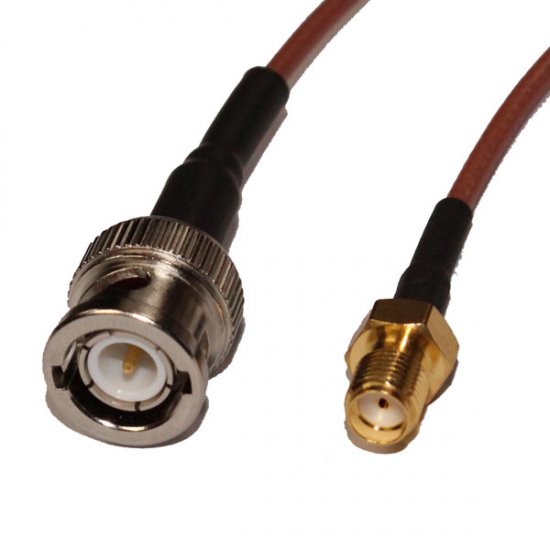 BNC Plug to SMA Jack Cable Assembly RG316 5.0 Metre