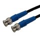 BNC Plug to BNC Plug Blue Boots Cable Assembly LMR195 1 METRE 