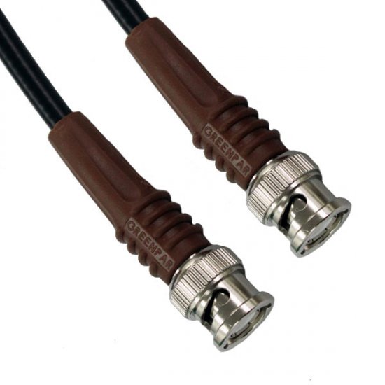 BNC Plug to BNC Plug Brown Boots Cable Assembly RG223U 3.0 METRE 