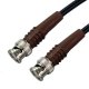 BNC Plug to BNC Plug Brown Boots Cable Assembly RG58CU 5.0 METRE 