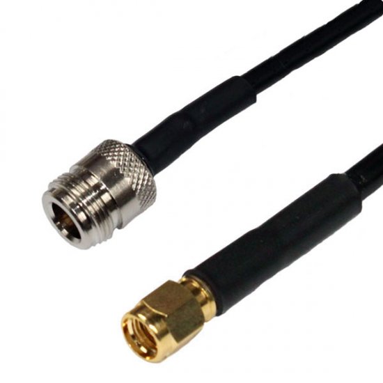N JACK TO SMA PLUG RG223 CABLE ASSEMBLY 15.0M