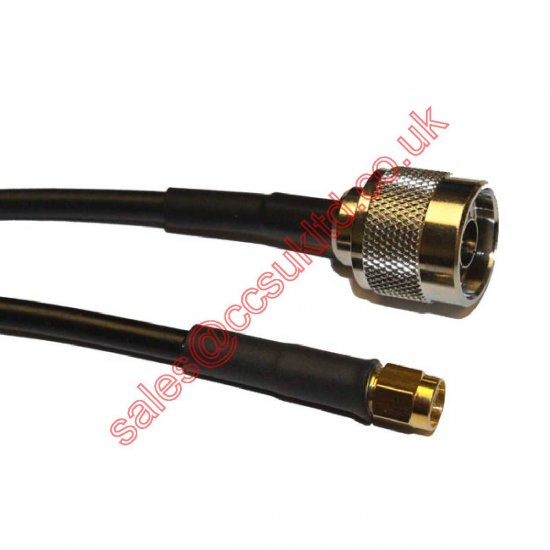 N Plug to SMA Plug Cable Assembly LMR240 1.0 Metre