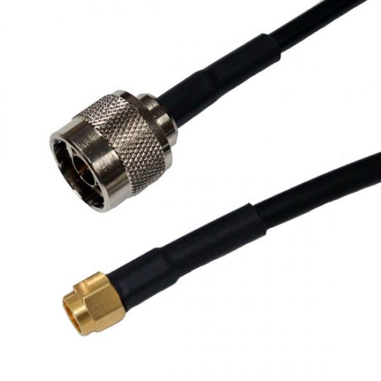 N Plug to SMA Plug Cable Assembly RG223 0.5M 