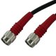 TNC Plug to TNC Plug Red Boots Cable Assembly RG223 5m