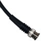 BNC Plug to BNC Elbow Plug Cable Assembly RG59CU 1.5 METRE 