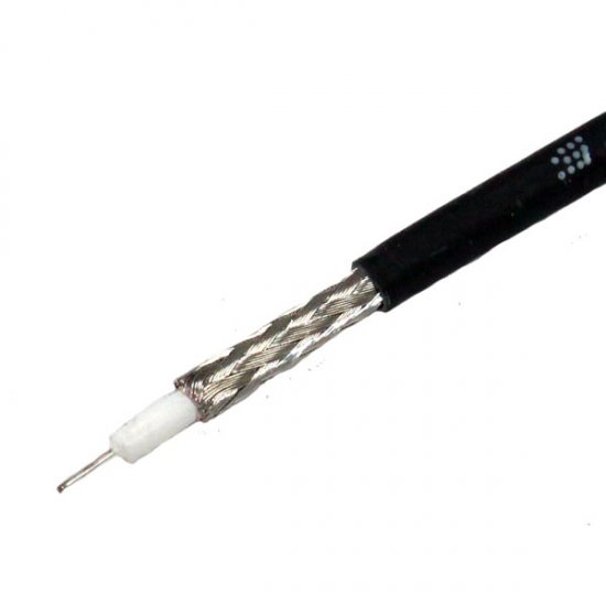 RG179LS0H Coaxial Cable   Solid Center Core - 1M INCREMENTS