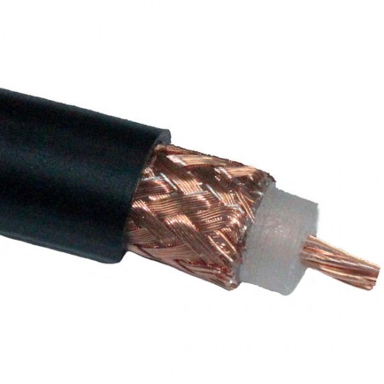 RG213U 50Ω Coaxial Cable Black cut to length