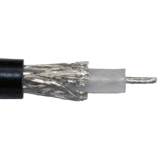 RG58LSH250  Black Coaxial Cable Price Per 250m Reel