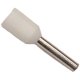 BOOTLACE FERRULE 0.75MM WHITE 8MM LONG (PACK OF 100)