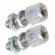 8mm female screw lock for D type connectors  (PRICE PER PAIR)