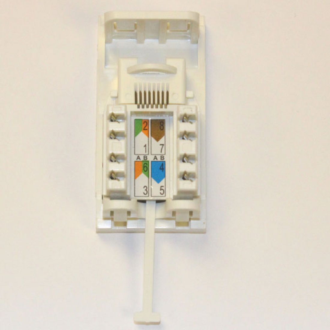 Модуль UTP категории 6 французский стандарт, белый 16a-u6-03wt. Розетка RJ-45 кат.6, Viva, 1 мод.черн. Noname Socket 6p4c.