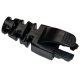 RJ45 SLIM SNAGLESS BLACK BOOT CAT5E CAT6 6.0MM PACK OF 10