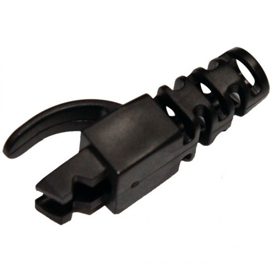 RJ45 SLIM SNAGLESS BLACK BOOT CAT5E CAT6 6.0MM PACK OF 10