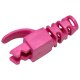 RJ45 SLIM SNAGLESS PINK BOOT CAT5E CAT6 6.0MM PACK OF 10