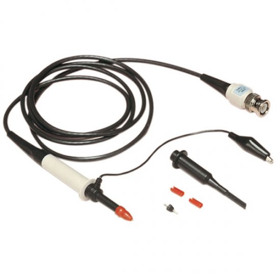 DC - 100 MHz HIGH FREQUENCY SWITCHABLE PROBE 1:1, 1:10 AND REF WITH ADJUSTABLE COMPENSATION