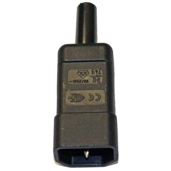 IEC C14 10A REWIREABLE PLUG 