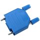 9 WAY D TYPE SLIM PLASTIC HOOD BLUE