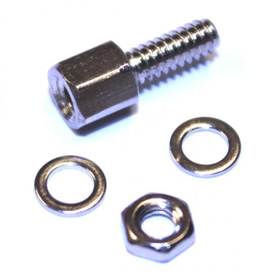 8mm female screw lock for D type connectors  (PRICE PER PAIR)