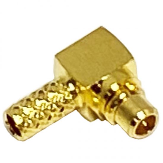MMCX Elbow Crimp Plug RG178 