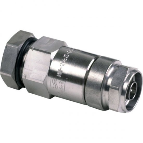 NM-LCF14-D01 N Male Connector for 1/4" Coaxial Cable, OMNI FIT™ Premium, Straight, O-Ring and compression sealing