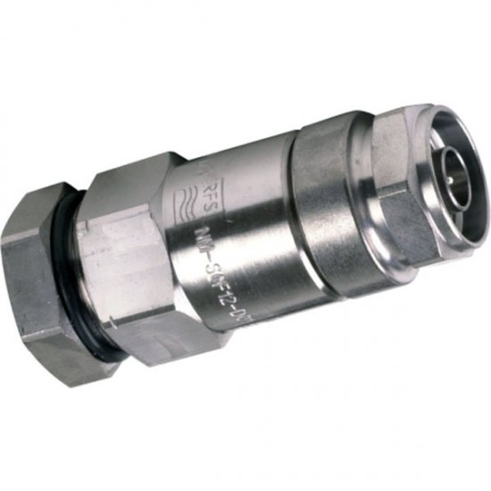 NM-SCF12-070 N Male Connector for 1/2" Coaxial Cable, OMNI FITPremium, Straight, threaded gasket and 360° compression sealing