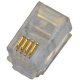 RJ11 UNSHIELDED 4 WAY PACK OF 100