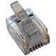 RJ116P6C 6 WAY 6 CONTACT connectors to suit both Unscreened and Screened twisted pair cables. Pack of 10