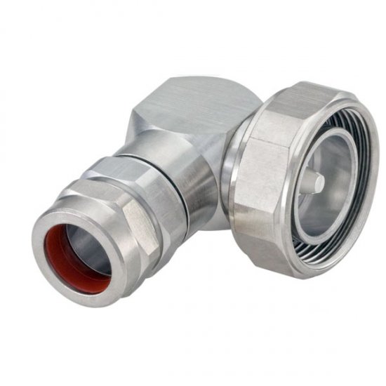 DIN 7/16 MALE ELBOW CONNECTOR FOR 1/2"R CABLE