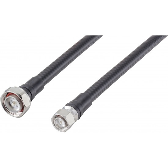 1/2" JUMPER CABLE 7-16 RIGHT ANGLE MALE TO 4.3-10 MALE 1.0M 1/2" JUMPER CABLE 7-16 RIGHT ANGLE MALE TO 4.3-10 MALE 1.0M