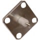 SMA PANEL JACK EXTENDED DIELECTRIC SILVER 